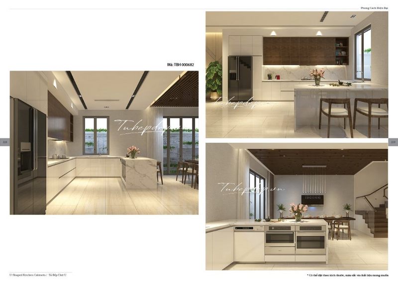 Thiết kế phòng bếp nhà phố hiện đại